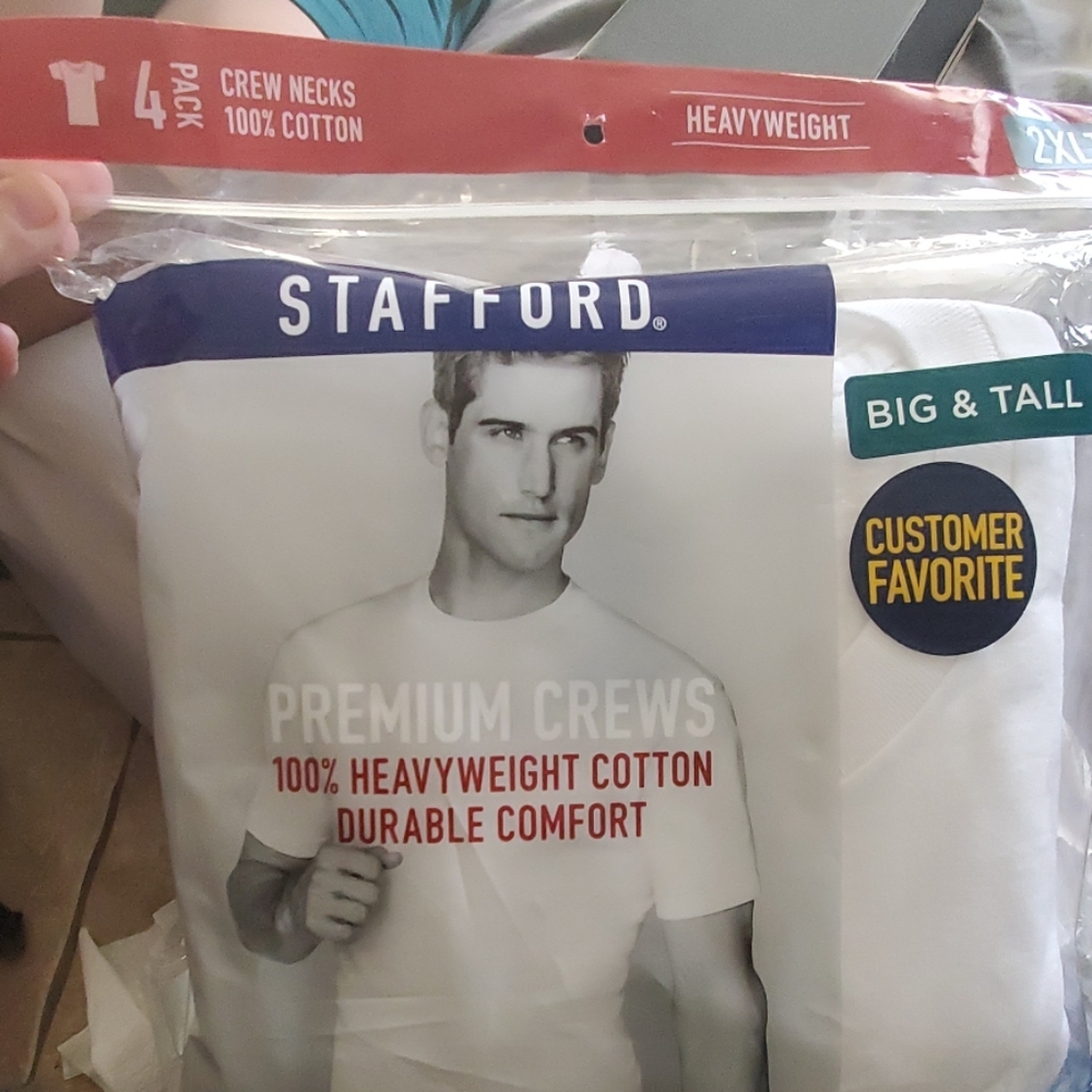 Stafford men's 2al tall undershirts